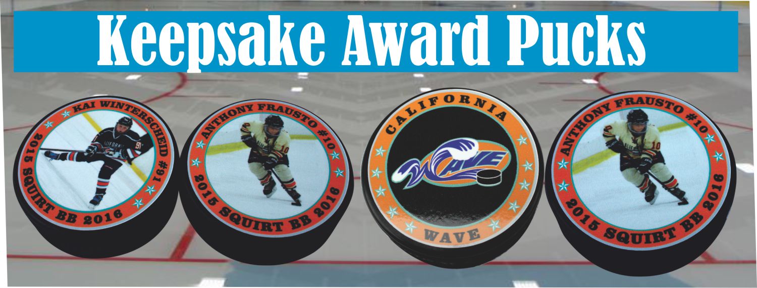 Hockey Keepsake Award Pucks